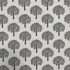 Discover Direct - Cotton Rich Linen Look Fabric, Mulberry Tree Black