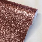 Discover Direct - Chunky Glitter Upholstery Fabric Rose Gold