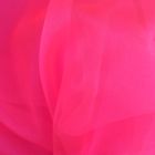 Discover Direct - Crystal Organza Dress Fabric, Flo Cerise