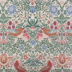 Curtaining Upholstery Fabric NWW Strawberry Thief, Natural