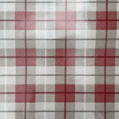 Oilcloth Printed Table Covering Tartan, Red