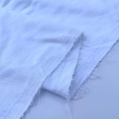 100% Cotton Velvet Fabric White