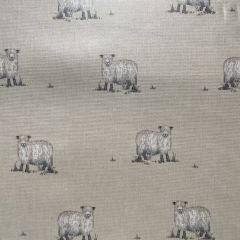 Oilcloth Printed Table Covering Rare Breed, Natural