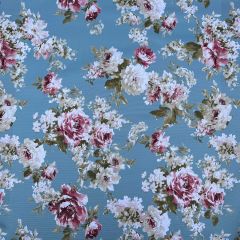 Digital Outdoor Fabric English Rose, Duckegg