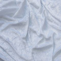 Discover Direct - Crushed Velvet Dress Fabric, White