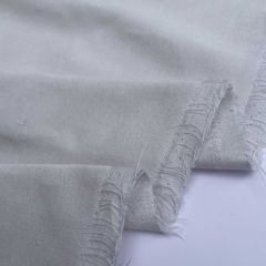 100% Cotton Velvet Fabric Ivory