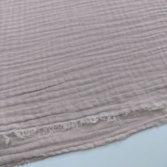 Discover Direct - Double Gauze 100% Cotton Fabric Plain, Rose Pink