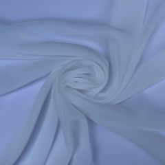Discover Direct - Polyester Chiffon Fabric, Ivory
