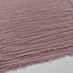 Discover Direct - Double Gauze 100% Cotton Fabric Plain, Lilac