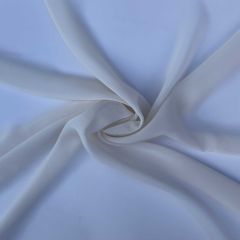 Discover Direct - Polyester Chiffon Fabric, Cream

