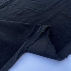 100% Cotton Velvet Fabric Black