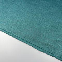 Washed Linen Woven Fabric Plain, Teal