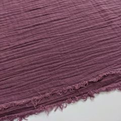 Discover Direct - Double Gauze 100% Cotton Fabric Plain, Purple