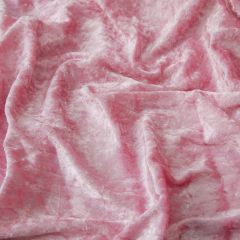 Discover Direct - Crushed Velvet Dress Fabric, Baby Pink