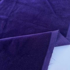 100% Cotton Velvet Fabric Purple