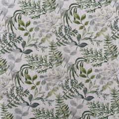 Crafty Linen Digital Green and Grey Floral