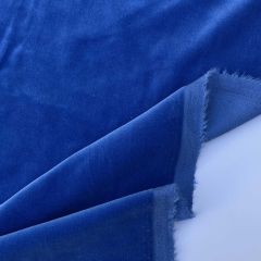 100% Cotton Velvet Fabric Royal Blue