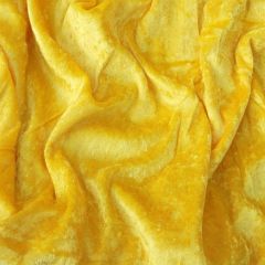 Discover Direct - Crushed Velvet Dress Fabric, Yellow
