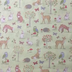 Discover Direct - Lifestyle Cotton Woodlands Animals Lime