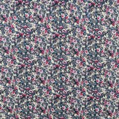 Floral Print Cotton Fabric Orchid, Cream