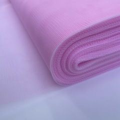 Polyester Stiff Dress Net Plain, Orchid Pink