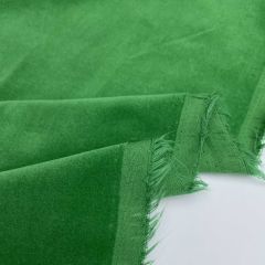 Discover Direct - 100% Cotton Velvet Fabric Emerald