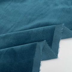 100% Cotton Velvet Fabric Teal