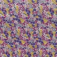 Discover Direct - Floral Print Cotton Fabric Cascade, Lilac