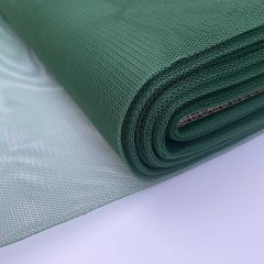Polyester Stiff Dress Net Plain, Bottle Green