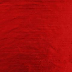 Handloom 100% Dupioni Silk, Red