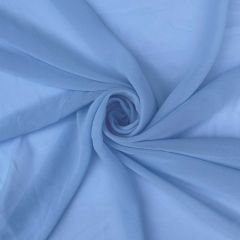 Discover Direct - Polyester Chiffon Fabric, Light Blue