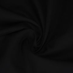 Plain Polycotton Fabric, Black