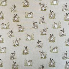 Discover Direct - Cotton Rich Linen Look Fabric, Hares