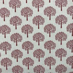 Discover Direct - Cotton Rich Linen Look Fabric, Mulberry Tree Red