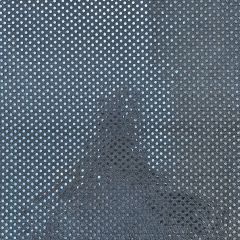 Discover Direct - Knitted 3mm Sequin Fabric Poly/Nylon, Silver / Black