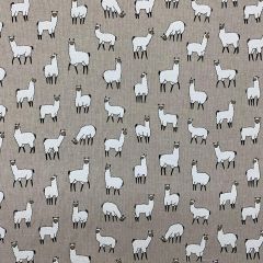 Discover Direct - Cotton Rich Linen Look Fabric Alpacas