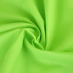 Plain Polycotton Fabric, Lime Green