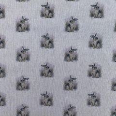 Discover Direct - Cotton Rich Linen Digital Look Fabric Panels & All Overs, Rabbits