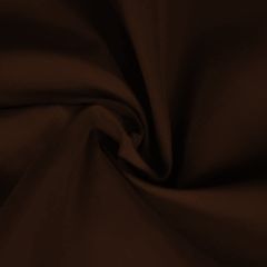 Plain Polycotton Fabric, Cocoa Brown
