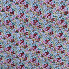 Discover Direct - Polycotton 65/35 Printed Flower Garden, White/Multi