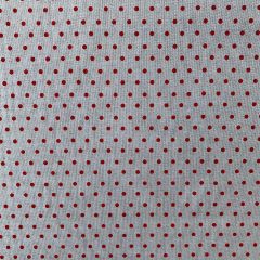 Discover Direct - Cotton Rich Linen Look Fabric Blenders Mix 'n' Match Dots, Red