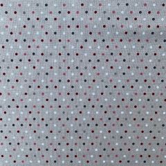 Discover Direct - Cotton Rich Linen Look Fabric Blenders Mix 'n' Match Dots, Pink