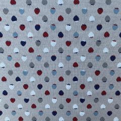 Discover Direct - Cotton Rich Linen Look Fabric Blenders Mix 'n' Match Strawberries, Blue