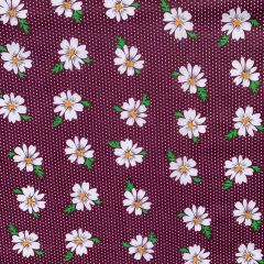Discover Direct - Polycotton 65/35 Printed Fabric, Big Daisy Purple