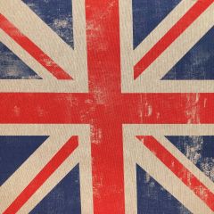 Discover Direct - Cotton Rich Linen Digital Look Fabric Panels & All Overs (per Panel), Union Jack