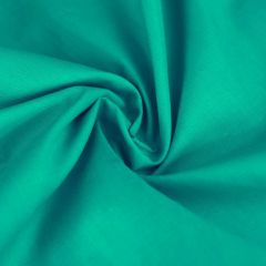 Plain Polycotton Fabric, Sea Green