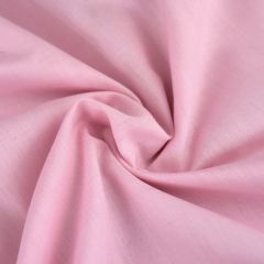 Plain Polycotton Fabric, Baby Pink