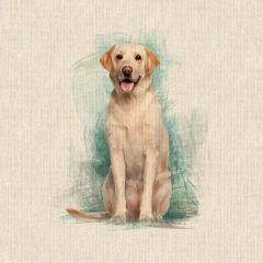 Discover Direct - Cotton Linen Look Digital Panels & All Overs, Labrador