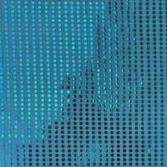 Discover Direct - Knitted 3mm Sequin Fabric Poly/Nylon, Turquoise