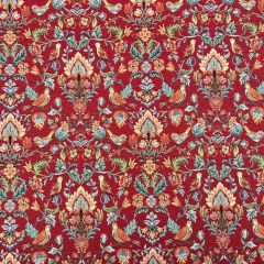 Curtaining Upholstery Fabric New World Tapestry William Morris, Wine